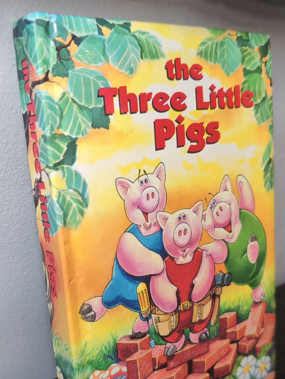 Vintage 1994 The Three Little Pigs Board Book Childrens Fairy Tale Storybook - Picture 2 of 16